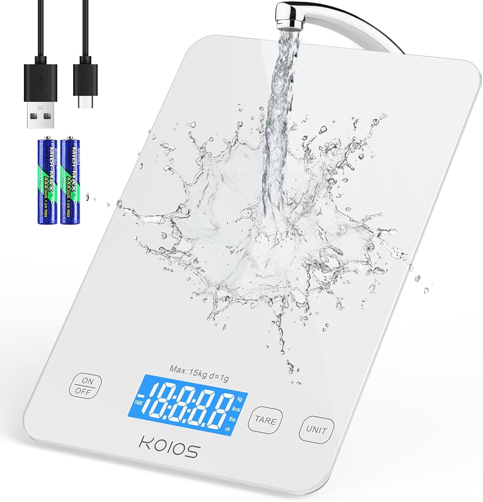 KOIOS Kitchen Scale — White