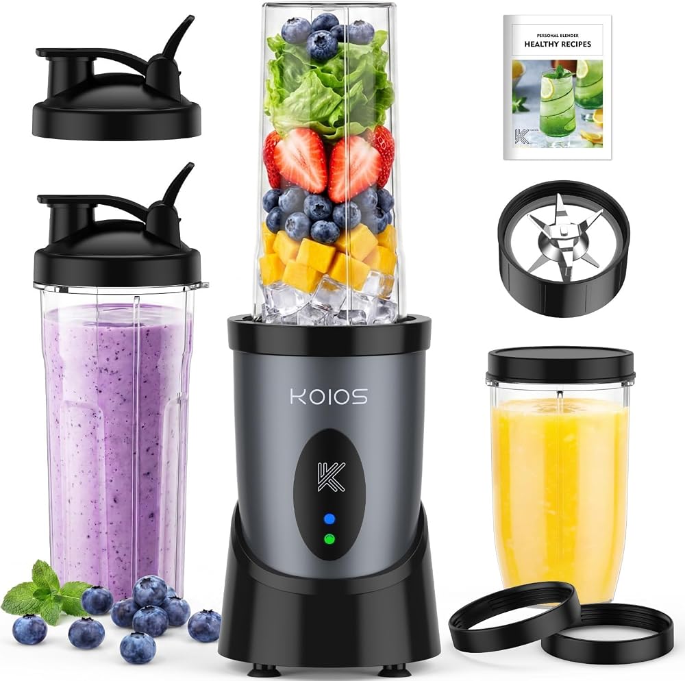 KOIOS 900W Blender — Grey Blue