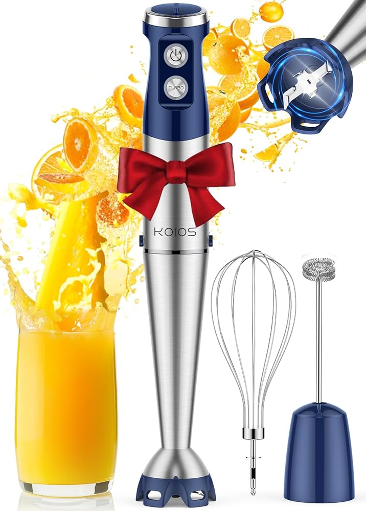 KOIOS 1000W Hand Blender — Navy Blue